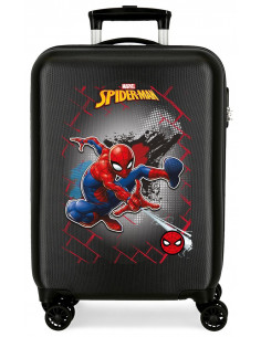 TROLLEY ABS 55CM. 4R. SPIDERMAN RED